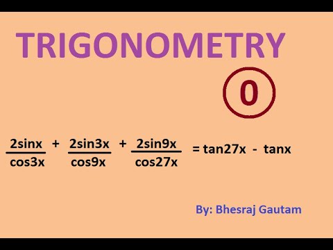 2sin3x Prove that: 2sinx/cos3x + 2sin3x/cos9x + 2sin9x/tan27x = tan27x - tanx ...