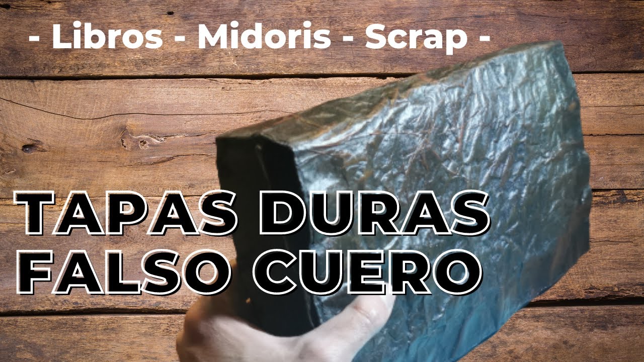 Tapas duras de CUERO falso 📕 MIDORIS, LIBROS y SCRAP