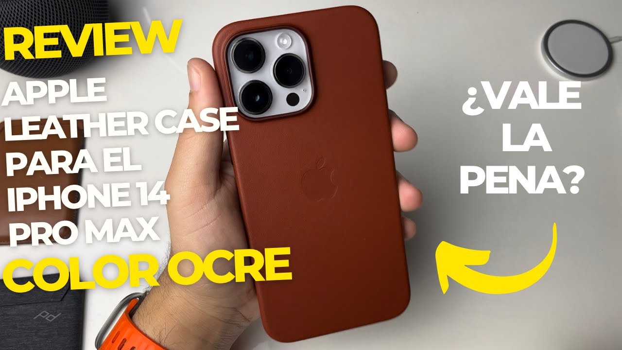 Unboxing y Review Funda de Piel de Apple para el iPhone 14 Pro Max Ocre -  ¿Vale la pena? 