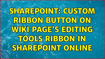 Sharepoint: Custom Ribbon Button on Wiki Page