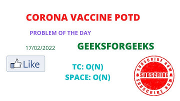 Corona Vaccine || GeeksForGeeks || POTD || 17 Feb. || Leetcode 968 || Binary Tree Cameras