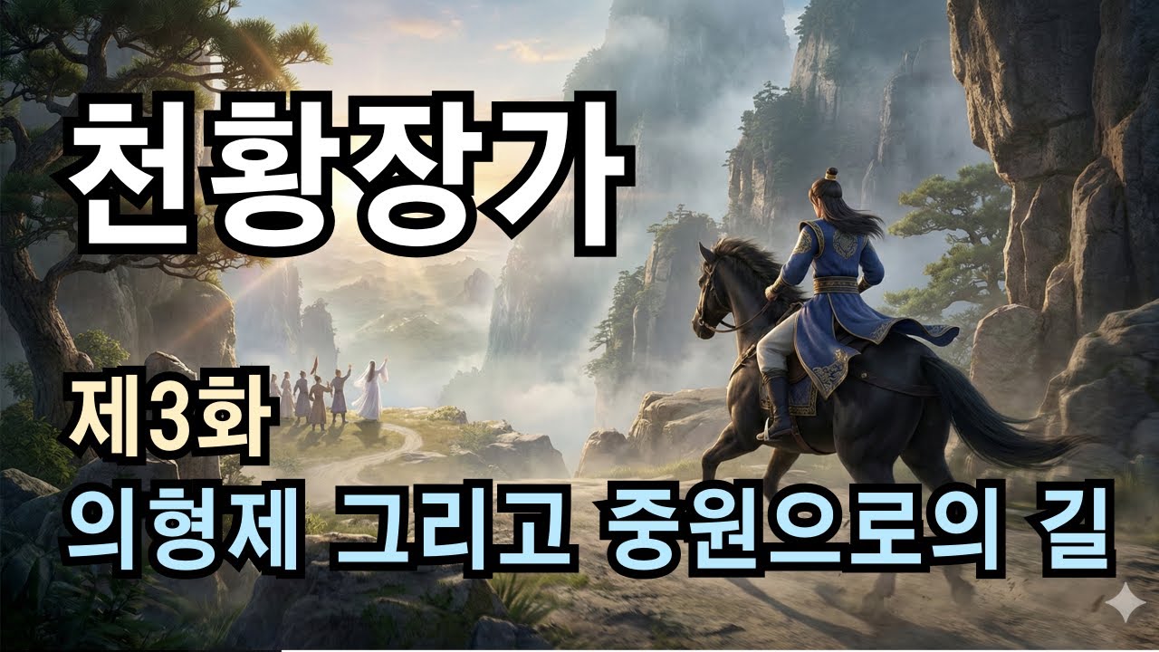 [천황장가] 제3화 의형제 그리고 중원으로의 길 | 무협소설 | 오디오북 | 정통무협 | 무협오디오북