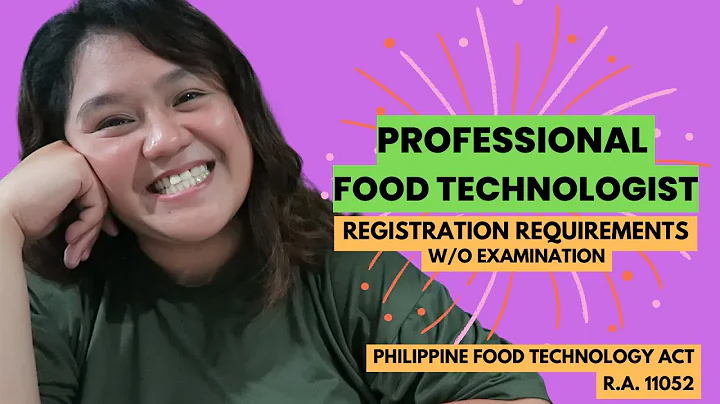 Professional Food Technologist | Registration Requ...