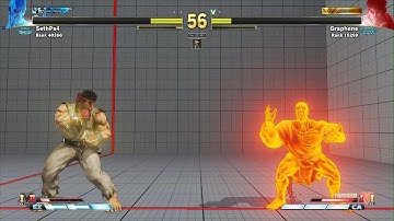 STREET FIGHTER V Oro counter fireball