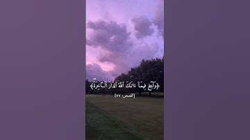 سورة القصص آية 77 - محمد صديق المنشاوي.  #quran #قرآن #المنشاوي #سورة_القصص