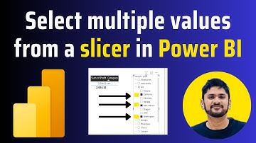How to select multiple values with a Slicer in Power BI | Power BI Tutorial | Amit Thinks | 2025
