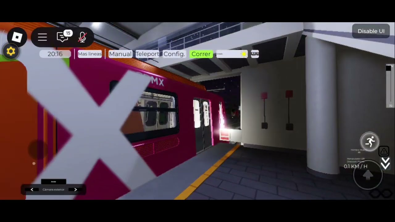 Recorrido en línea 12 En un fe10 colorido Roblox Tláhuac - periférico oriente