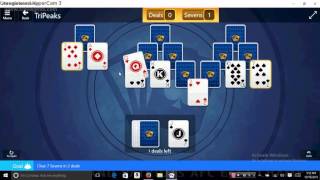 Microsoft solitaire daily challenge tripeaks 12/16/15 screenshot 5