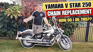 Yamaha V Star/Virago XVS250 chain and sprocket replacement [NEVER OWNED A MOTORCYCLE BEFORE!] [Ep 1]