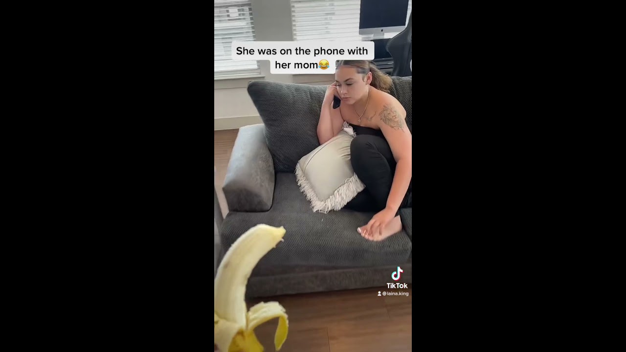 Boyfriends shoves a banana down girlfriend Throat   shorts