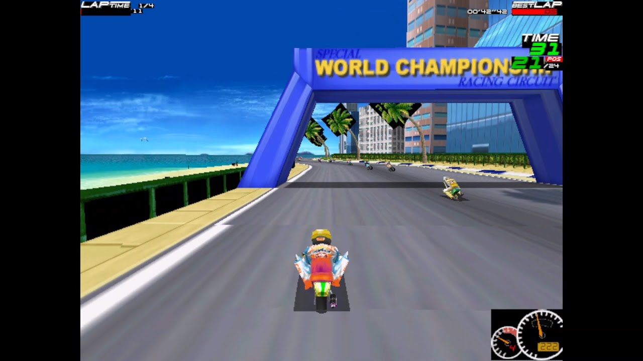 Moto Racer 1997 - Championship Mode (Normal Difficulty, Pocket Mode)