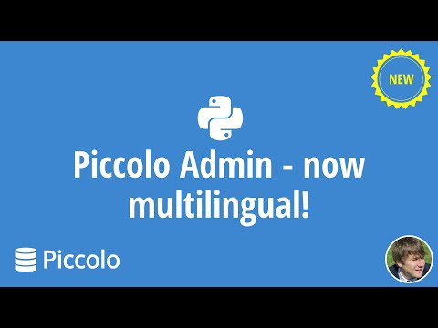 Piccolo Admin - now multilingual!