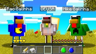 como é JOGAR Minecraft sendo uma GALINHA?! 🐔🐣