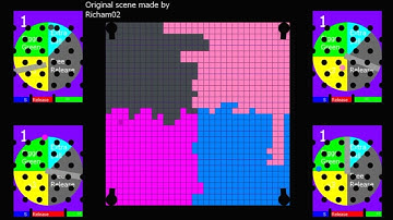 Multiply or Release 16 - Color Battle Royale  in Algodoo