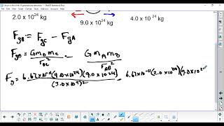 Calculating Overall Gravitational Force when 3 objects are involved 🌌