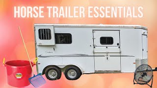 What to Keep in Your Horse Trailer
