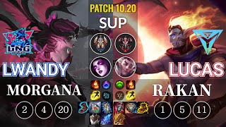 LNG lwandy Morgana vs IGY Lucas Rakan Sup - KR Patch 10.20