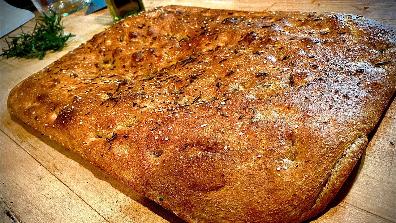 Focaccia with wheat flour YouTube