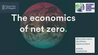 COP26: The economics of net zero