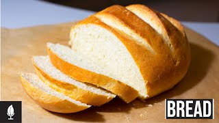 Soft bread with a thin crust