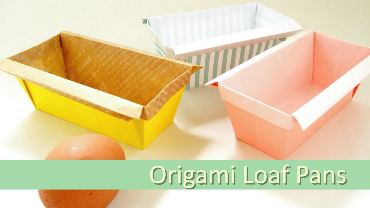 パウンドケーキ型の折り方 Origami Loaf Pan Youtube