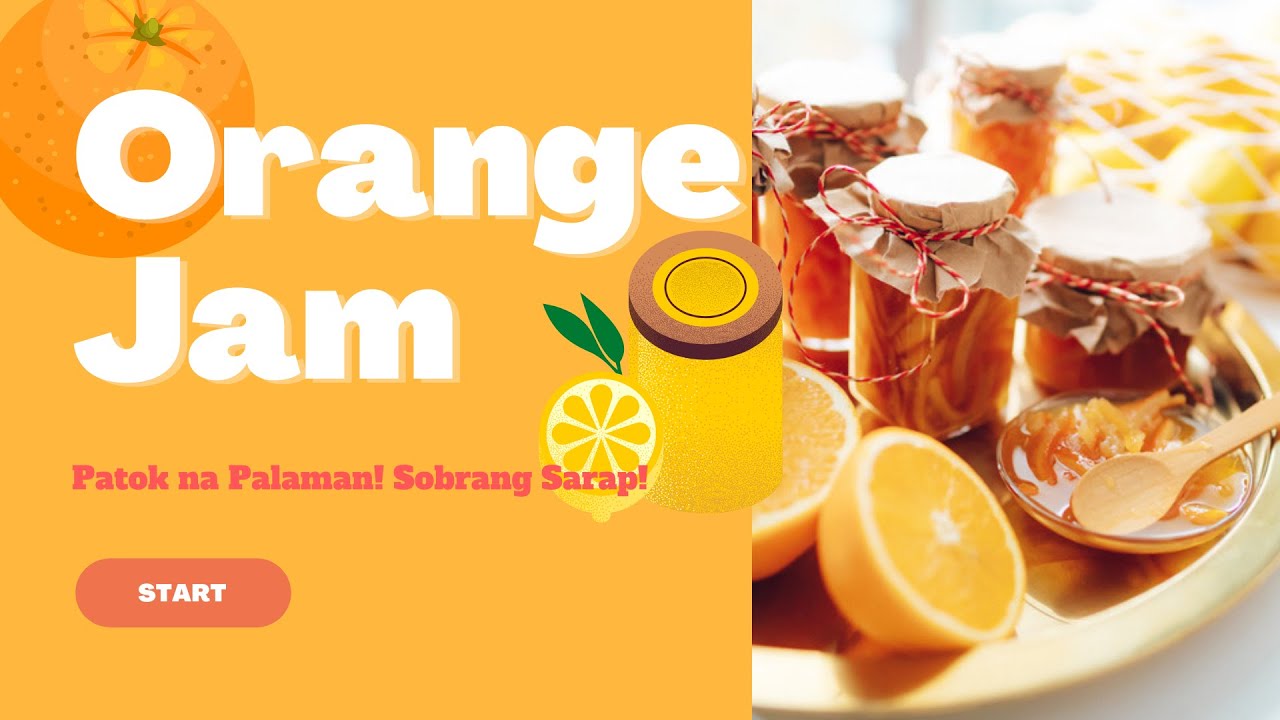 ORANGE JAM HOW TO MAKE ORANGE FRUIT JAM 3 Ingredients YouTube
