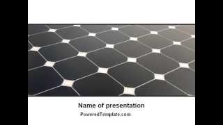 Solar Panel PowerPoint Template by PoweredTemplate.com