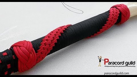 Paracord paddle wrap- a bit fancy