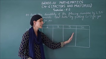 RIS // CLASS:- 4TH // SUBJECT:- MATHS // CHAPTER:- 6 FACTORS & MULTIPLES EXERCISE:-6.5 QUES:-3&4 //