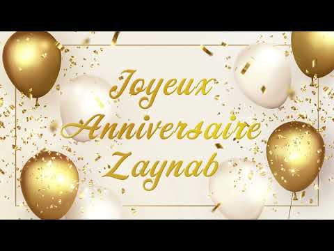 Joyeux anniversaire Zaynab !