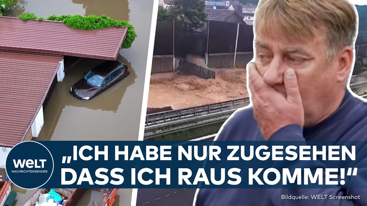 FLUT-KATASTROPHE: Anwohner überlebt Hochwasser in Baar-Ebenhausen -Lage spitzt sich im Süden zu!