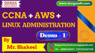CCNA + AWS + LINUX Administration tutorials || Demo - 1 || by Mr. Shakeel On 14-04-2025 @9PM IST