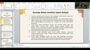 Analisis Input Output & Analisis Capital Output Ratio