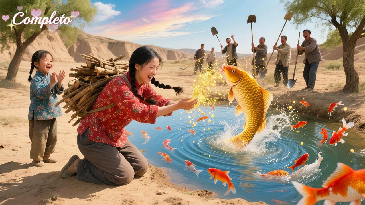 Todos morriam de fome,mas a pobre garota humilhada usou magia e criou peixes e carne—todos chocados!