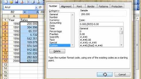 AM 4113 Custom Number formats Microsoft Excel 2003