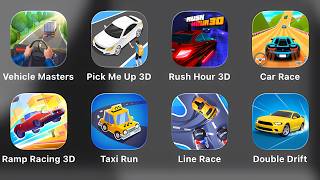 Vehicle Masters, Pick Me Up 3D, Rush Hour 3D, Car Race, Ramp Racing 3D, Taxi Run, Line Race, Double screenshot 2
