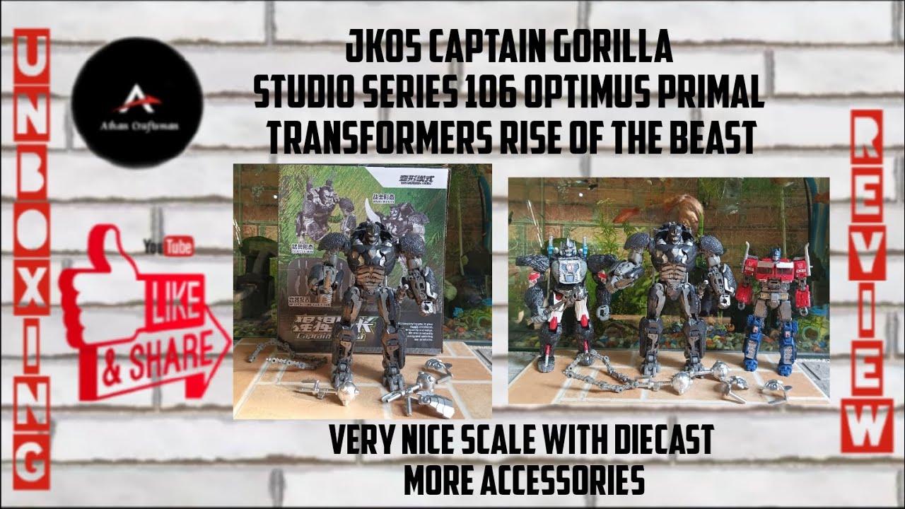 JK05 Captain Gorilla Transformers Rise Of The Beast SS 106 Optimus Primal. Unboxing review