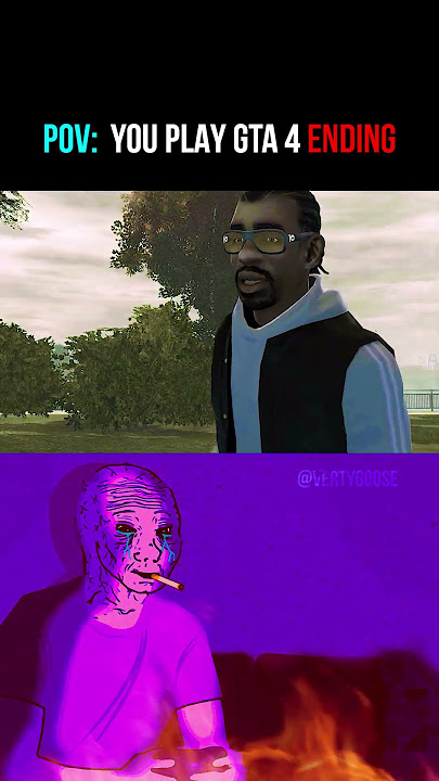 POV: GTA San Andreas VS GTA 4 Ending! (Nostalgia) #shorts #gta #gtasanandreas #gta4