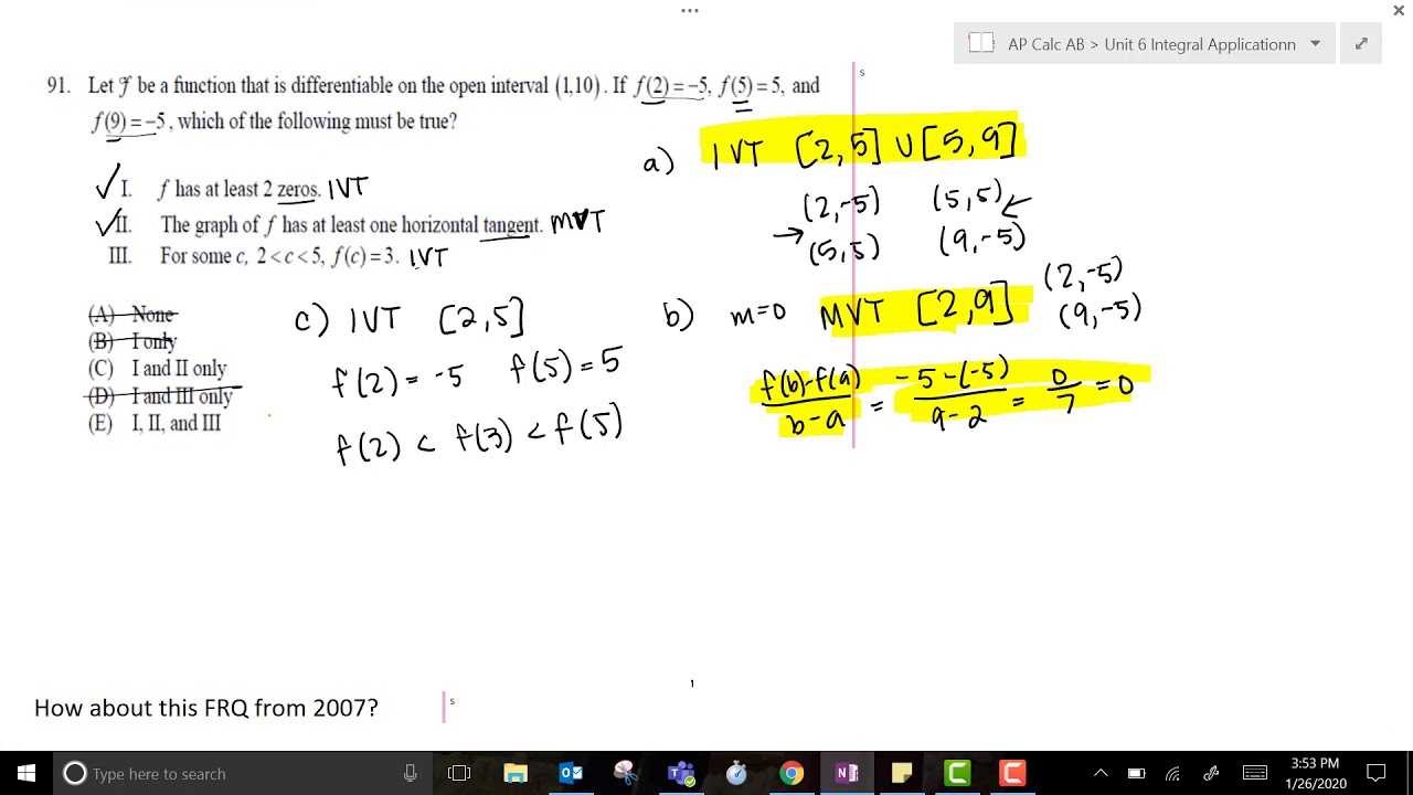 6.03 Mean Value Theorem 