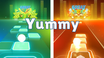 Tiles Hop EDM Rush Yummy Song Gameplay Walkthrough Android iOS