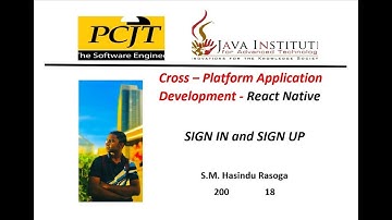 Sign In and Sign Up - React Native Chat App