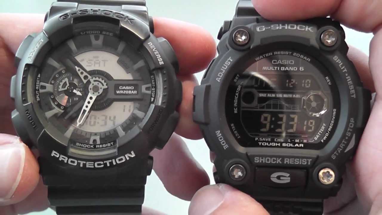 Casio G-shock GW7900B-1 vs GA 110C-1AER - YouTube