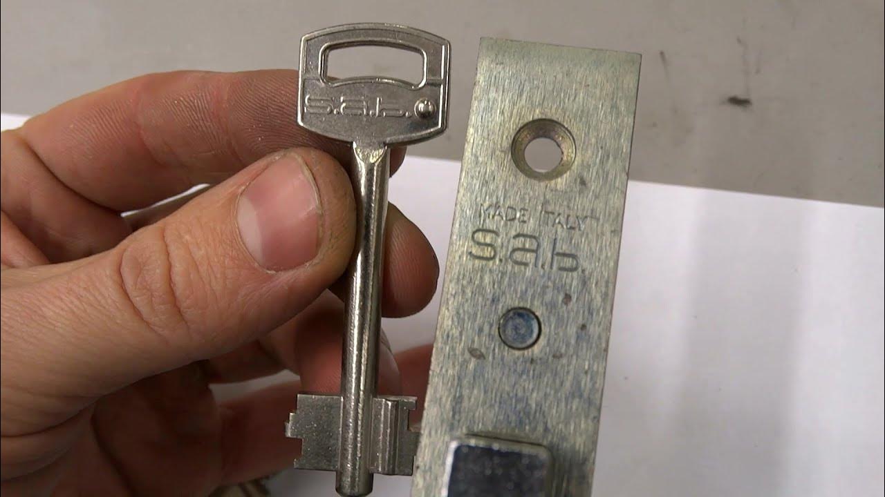Impressioning Magic key SAB 3+3 Lockpick for Italian Lever tumbler