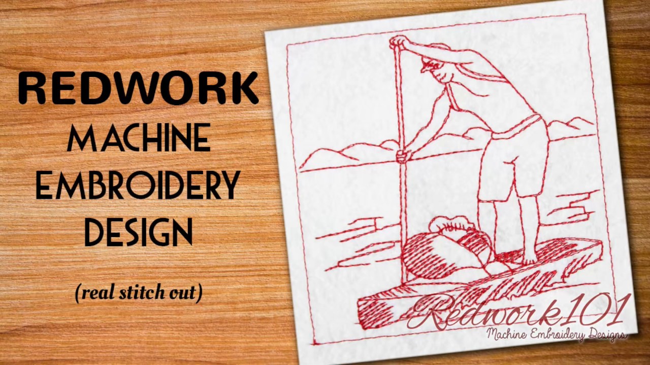 Stand up paddle boating redwork embroidery designs youtube Stand up paddle boating redwork embroidery designs youtube