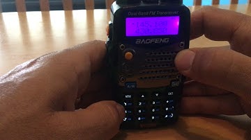 BAOFENG UV -5R program a repeater using only the radio and store to memory