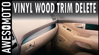 Vlog 29  Lexus GX470 Wood Trim Delete