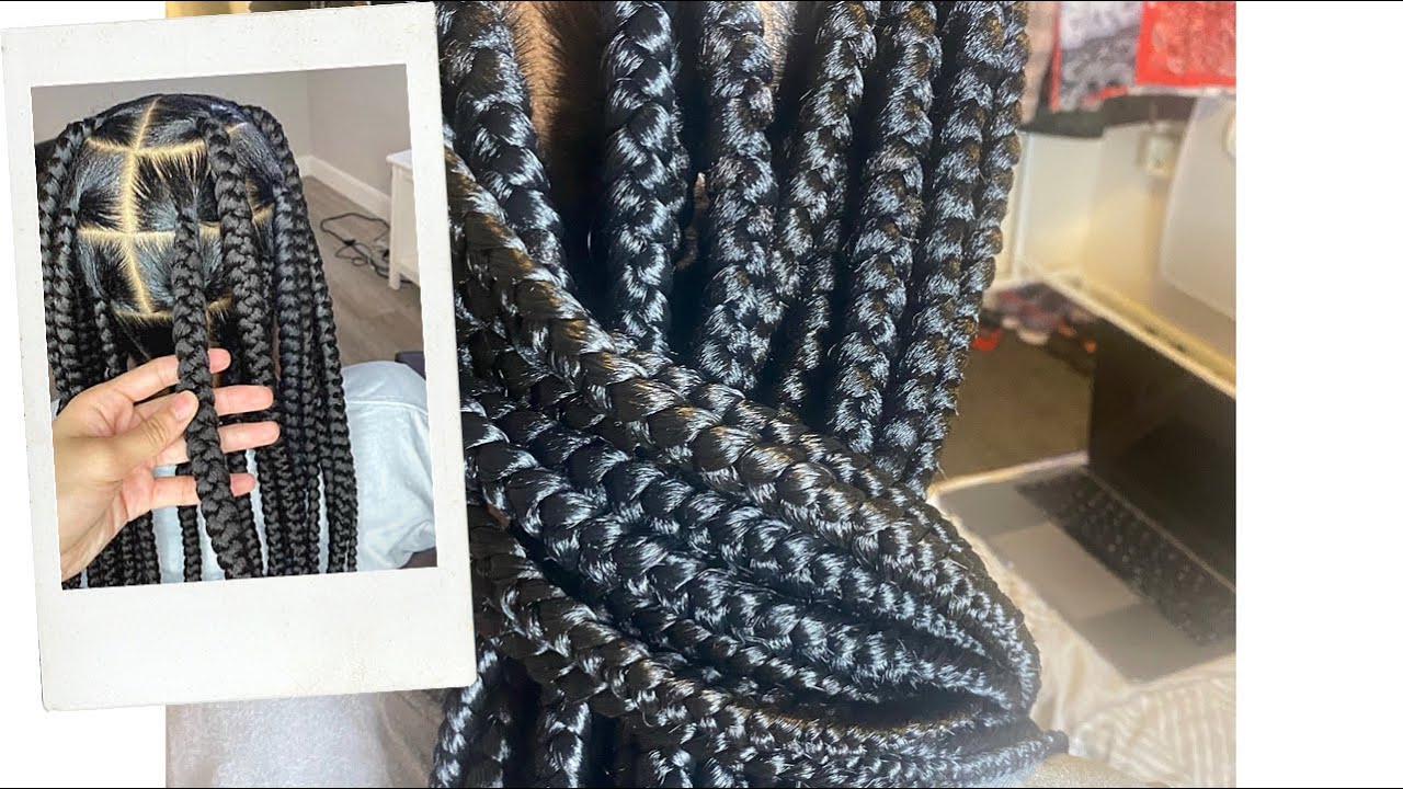 How To Do Jumbo Box Braids YouTube
