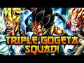 Fusion Dance Warriors Dominate! Triple Gogeta Team! | Dragon Ball Legends PvP