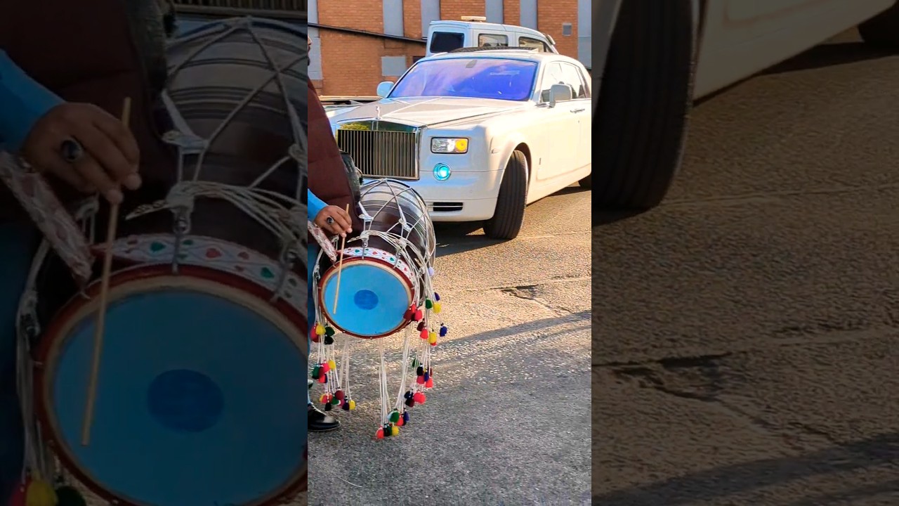 Proper Asian Wedding entrance in Sheffield, 