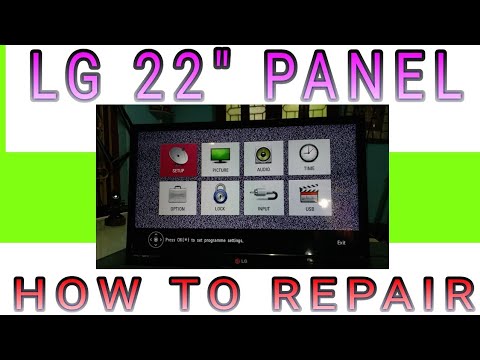 LG 22  LED TV PANEL PROBLEM  BACKLIGHT OK BUT NO DISPLAY PROBLEM SOLVED